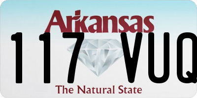 AR license plate 117VUQ