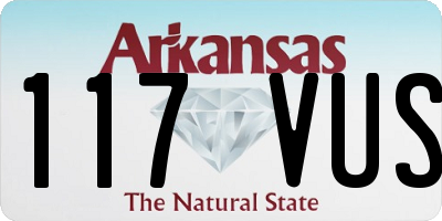 AR license plate 117VUS
