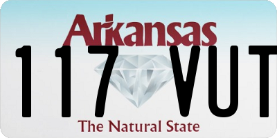 AR license plate 117VUT