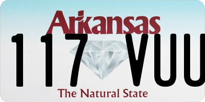 AR license plate 117VUU