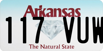 AR license plate 117VUW
