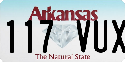 AR license plate 117VUX