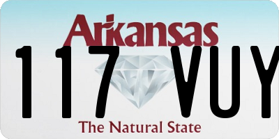 AR license plate 117VUY
