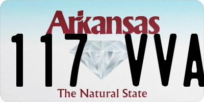 AR license plate 117VVA