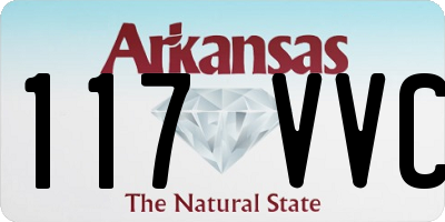 AR license plate 117VVC