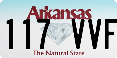 AR license plate 117VVF