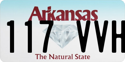 AR license plate 117VVH