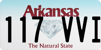 AR license plate 117VVI
