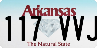 AR license plate 117VVJ
