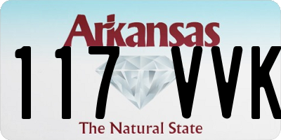AR license plate 117VVK