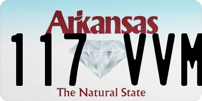 AR license plate 117VVM