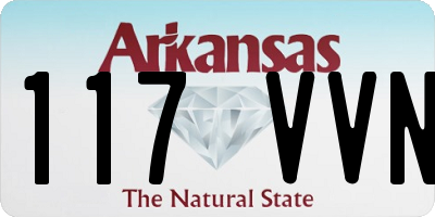 AR license plate 117VVN