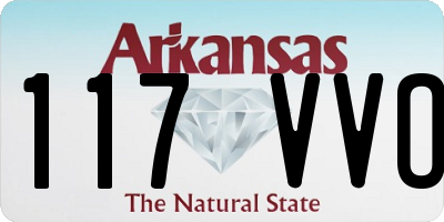 AR license plate 117VVO