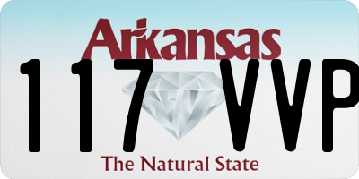 AR license plate 117VVP