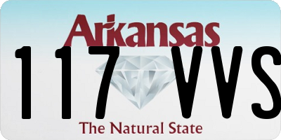 AR license plate 117VVS