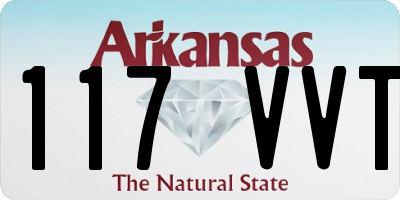 AR license plate 117VVT