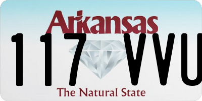 AR license plate 117VVU