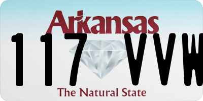 AR license plate 117VVW
