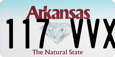 AR license plate 117VVX
