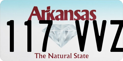AR license plate 117VVZ
