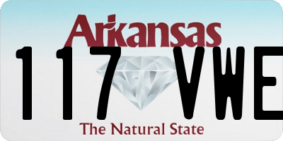 AR license plate 117VWE