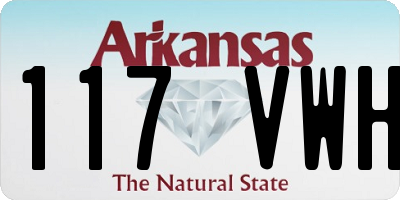 AR license plate 117VWH