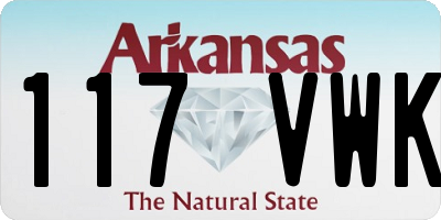 AR license plate 117VWK