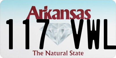 AR license plate 117VWL