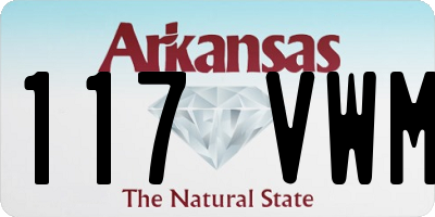 AR license plate 117VWM
