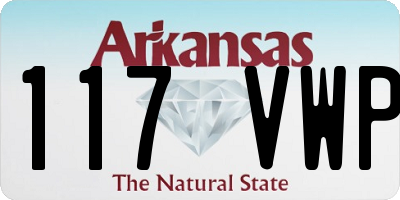AR license plate 117VWP