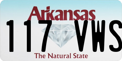 AR license plate 117VWS