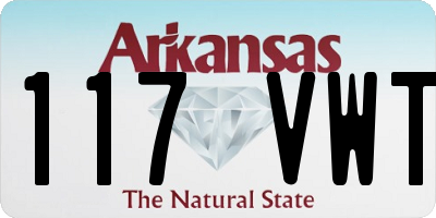 AR license plate 117VWT