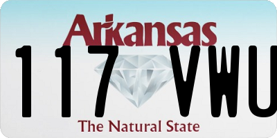 AR license plate 117VWU