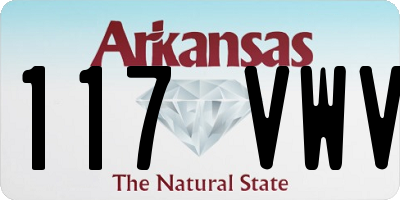 AR license plate 117VWV