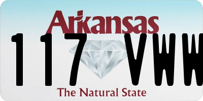 AR license plate 117VWW