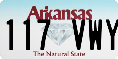 AR license plate 117VWY