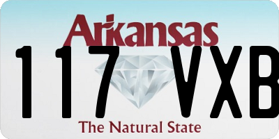AR license plate 117VXB