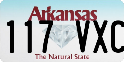 AR license plate 117VXC