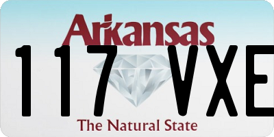 AR license plate 117VXE