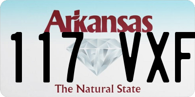 AR license plate 117VXF