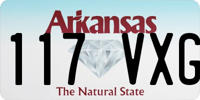 AR license plate 117VXG