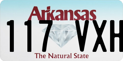 AR license plate 117VXH