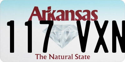 AR license plate 117VXN