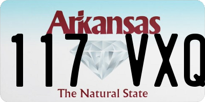 AR license plate 117VXQ