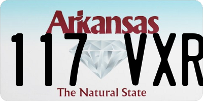AR license plate 117VXR