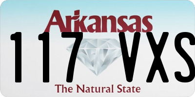 AR license plate 117VXS