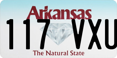 AR license plate 117VXU