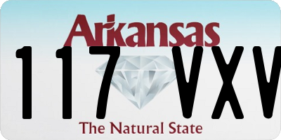 AR license plate 117VXV