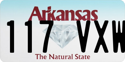 AR license plate 117VXW