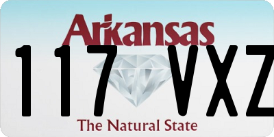 AR license plate 117VXZ